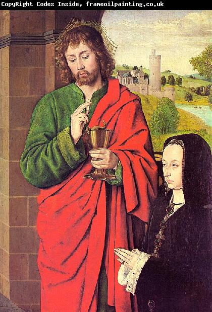 Master of Moulins Anne of France presented by Saint John the Evangelist